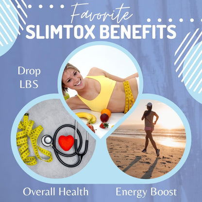 BioImmune Slimtox™ Organic 15-Tage-Darmreinigung & Detox für flachen Bauch, weniger Blähungen & Kilos mit Probiotika – Verstopfungslinderung – spült Giftstoffe aus, steigert Energie