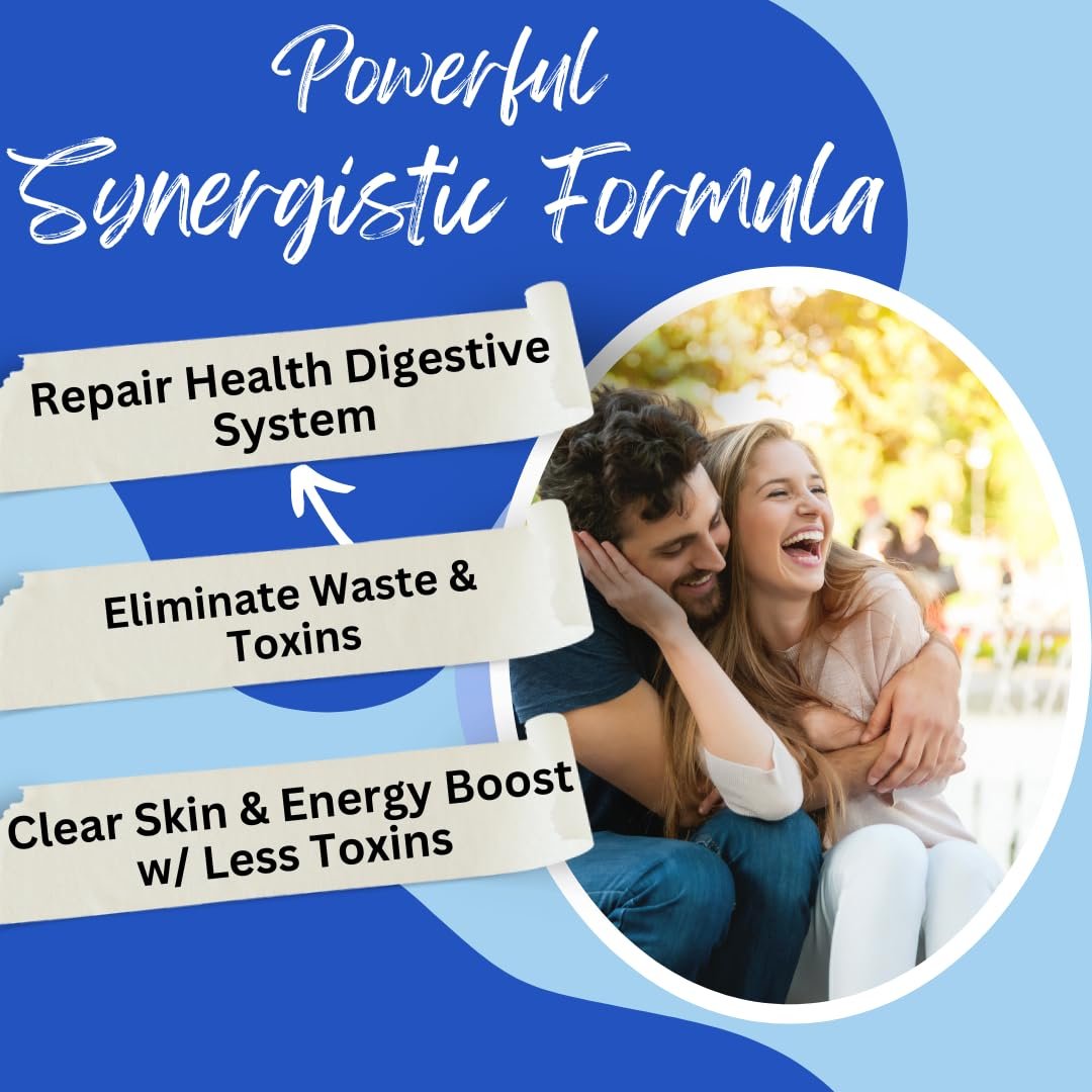 BioImmune Slimtox™ Organic 15-Tage-Darmreinigung & Detox für flachen Bauch, weniger Blähungen & Kilos mit Probiotika – Verstopfungslinderung – spült Giftstoffe aus, steigert Energie