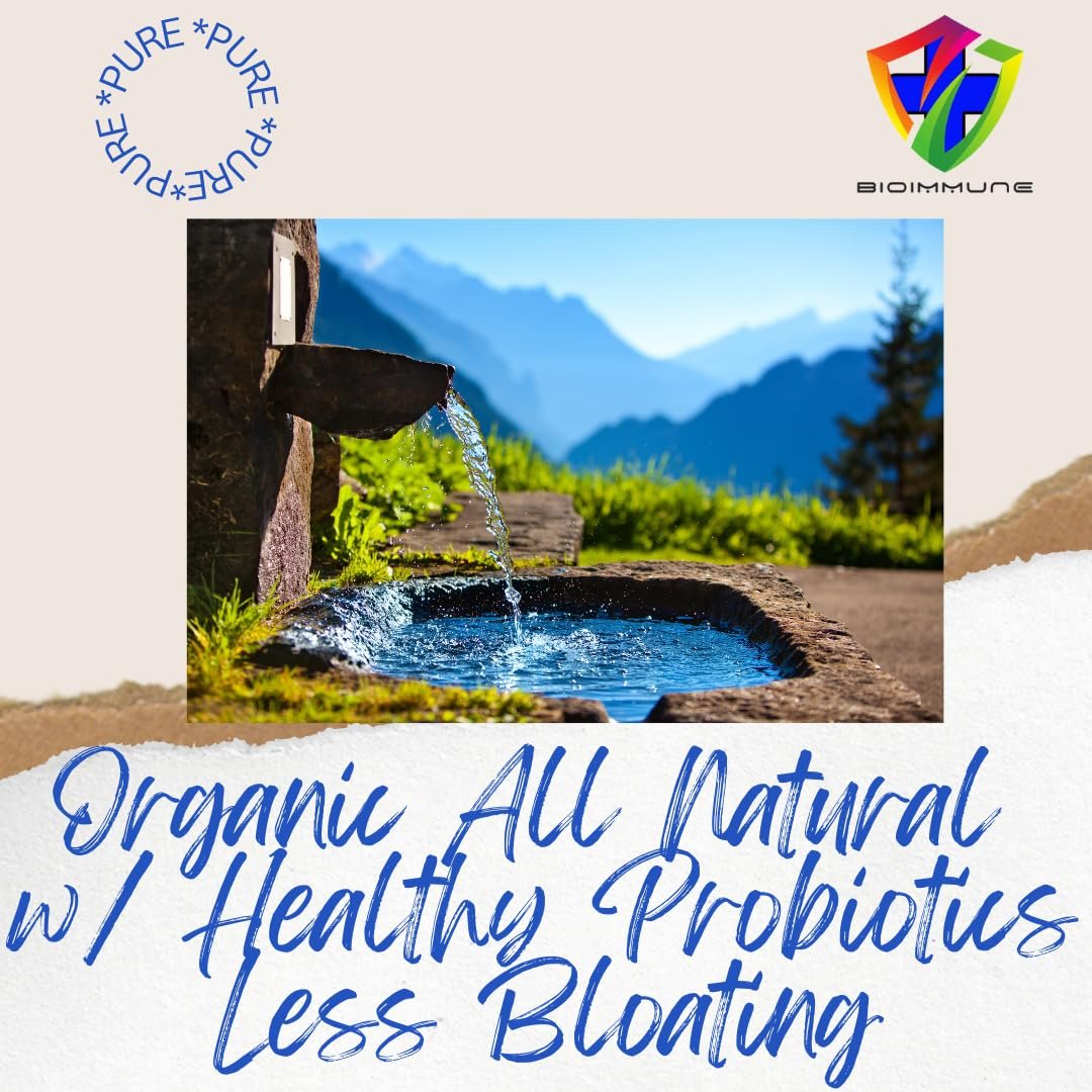 BioImmune Slimtox™ Organic 15-Tage-Darmreinigung & Detox für flachen Bauch, weniger Blähungen & Kilos mit Probiotika – Verstopfungslinderung – spült Giftstoffe aus, steigert Energie