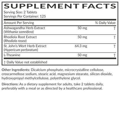 Futurebiotics Chill Pill + Ashwagandha, Rhodiola, Johanniskraut & L-Theanin – 250 vegane Tabletten