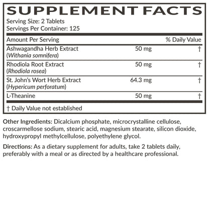 Futurebiotics Chill Pill + Ashwagandha, Rhodiola, Johanniskraut & L-Theanin – 250 vegane Tabletten