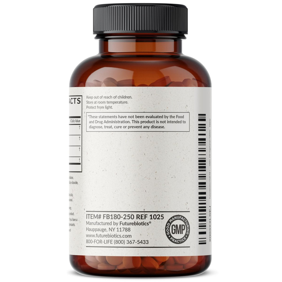 Futurebiotics Chill Pill + Ashwagandha, Rhodiola, Johanniskraut & L-Theanin – 250 vegane Tabletten