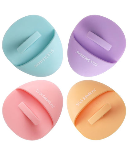 Slick Solutions Silikon-Gesichtsreinigungsbürste, 4er-Pack, Gesichtspeelingbürste, Gesichtsreiniger, Peelingbürste für die Gesichtsreinigung