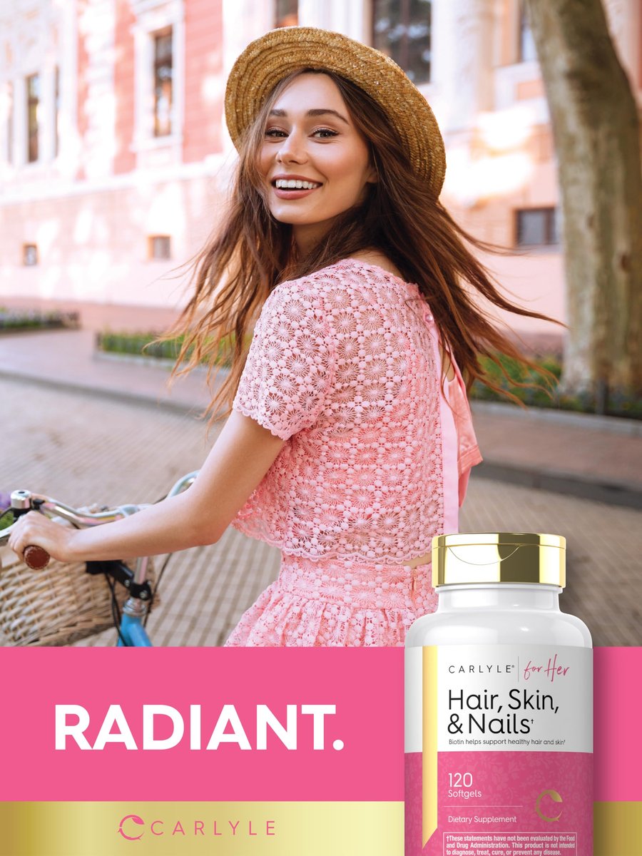 Carlyle Haut, Haare und Nägel Vitamine | 120 Weichkapseln | Schönheitsformel mit Biotin, Kollagen, Zink, Vitamin A, B6, C & E | Nicht-GVO, glutenfrei