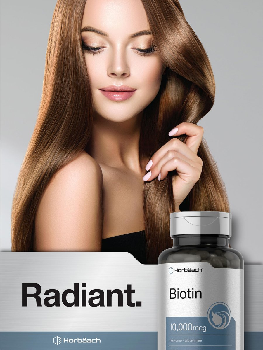 Horbaach Biotin 10000 mcg | 200 Softgels mit Vitamin B7 | Schönheitsformel | Non-GMO & Glutenfrei