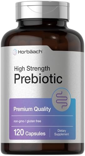 Horbäach Präbiotikum für Männer und Frauen | 120 Pulverkapseln | Hochdosiert & Premium Qualität | Non-GMO & Glutenfrei | Schnell freisetzende Kapseln