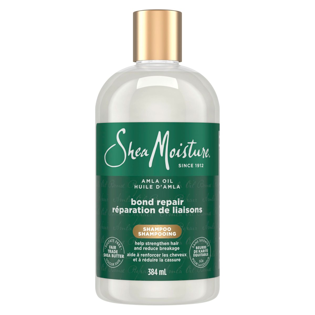 Shea Moisture Bond Repair Shampoo mit Amla-Öl – Tiefenreinigung und Reparatur der Haarbindungen mit Hydroplex-Technologie, 13 Fl Oz