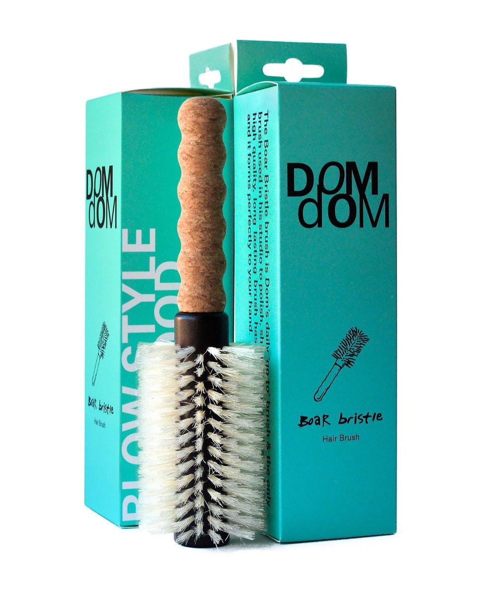 Nylon-Borsten-Haarbürste – Runde Föhnbürste, Medium 2,3" Zylinder, Antistatisch, Korkgriff