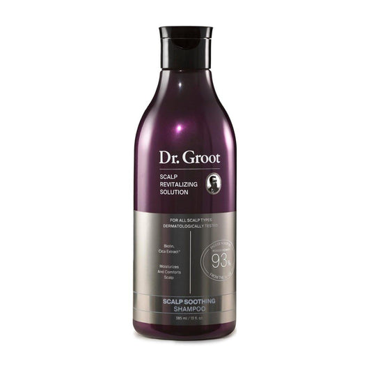 Dr. Groot Beruhigendes Shampoo für die Kopfhaut mit Biotin, Centella und Präbiotika – Feuchtigkeitsspendende K-Beauty-Lösung für trockene Kopfhaut, Koreanische Haarpflege, Kopfhaut revitalisierendes Shampoo