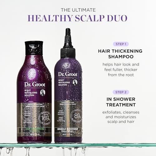 Dr. Groot Haarverdickendes Shampoo, Koreanische Haarpflege mit Biotin und Rosmarinöl, 13,01 Fl Oz