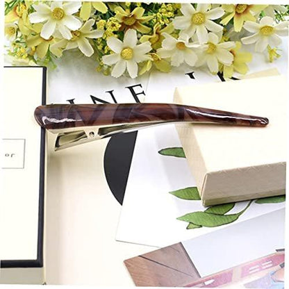 Beaupretty Duckbill Haarspangen für Damen – 1 Stück Alligator Haarklammern 14 cm, Starker Halt, Leichte Haarspangen für den Alltag und zu Hause