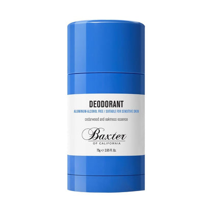 Baxter of California Deodorant, Aluminium- & Alkoholfreier Clear Stick, Zedernholz & Eichenmoos, 75 g
