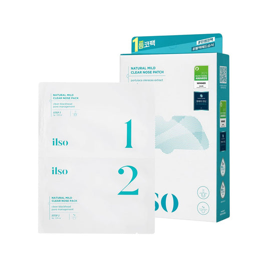 ilso Natural MILD Clear Nose Patch – Sanfte Reinigung für Poren & Mitesser (5 Stück)