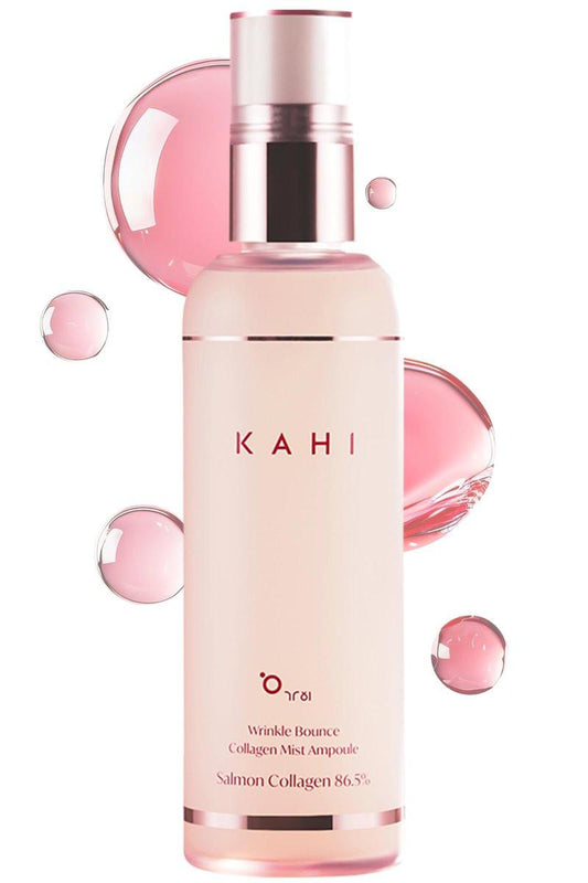 KAHI Fine Line Bounce Collagen Serum Facial Mist – Hydratisierendes Gesichtsspray mit Kollagen, tägliche Feuchtigkeitspflege, 120 ml