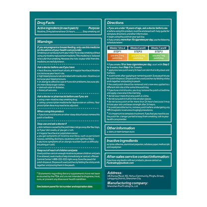 Nikotinpflaster Step 1 – 21 mg, 30 Pflaster, Wirksame Raucherentwöhnungshilfe, 24-Stunden-Nikotinpflaster
