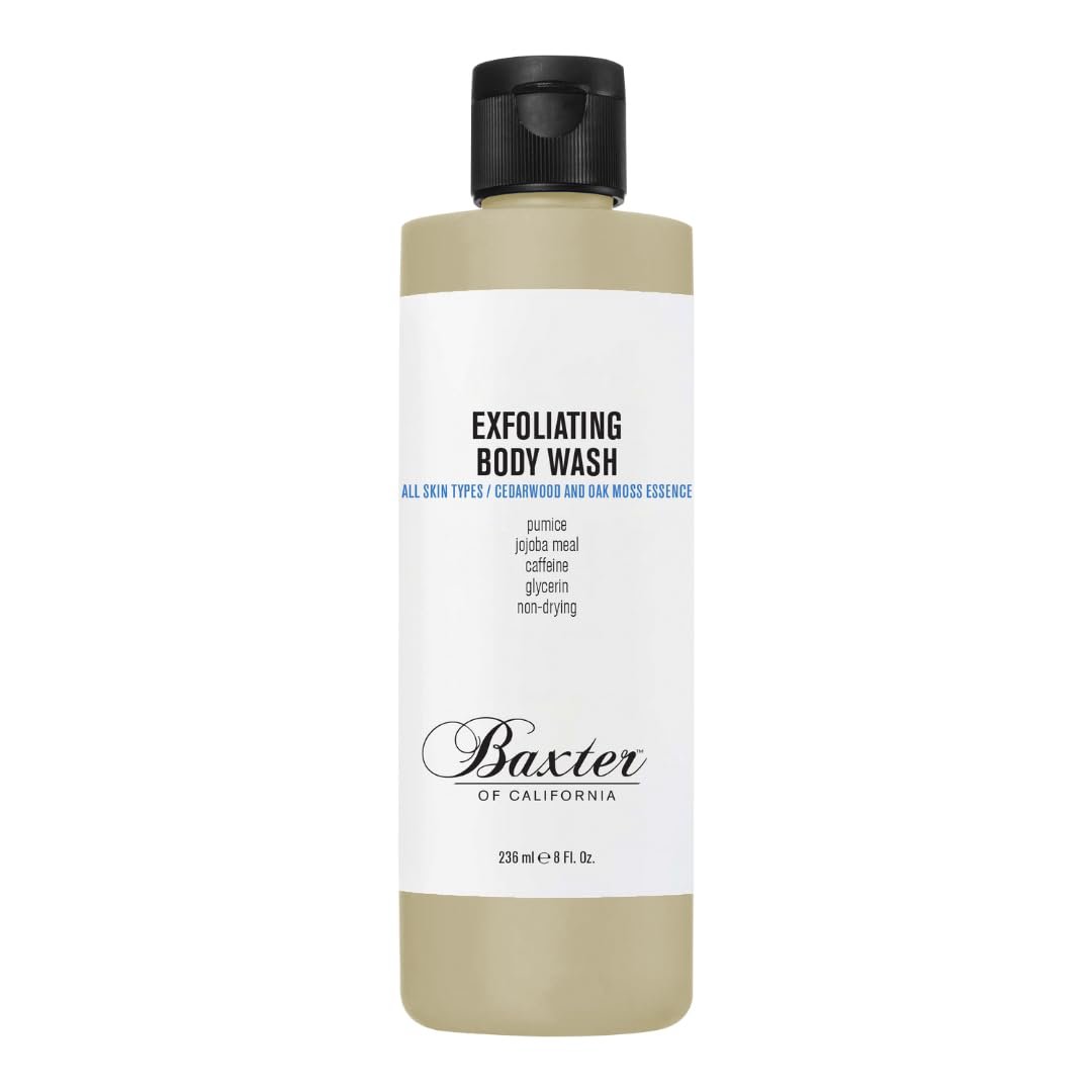 Baxter of California Peeling-Duschgel mit Bimsstein und Jojobamehl, 237 ml
