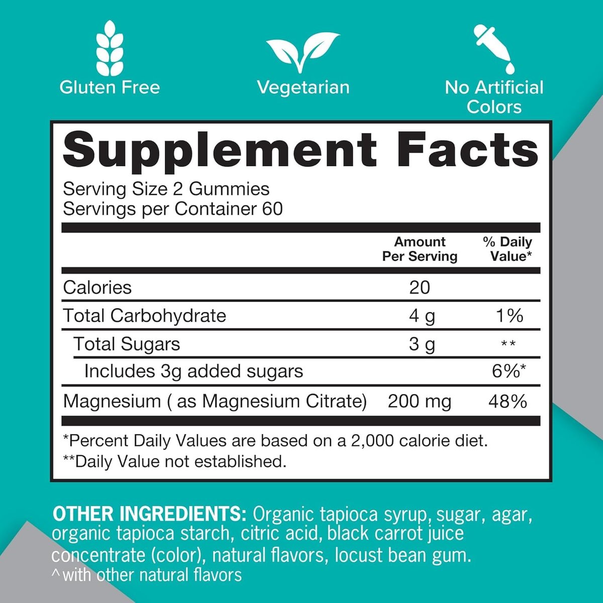 Qunol Magnesium Gummies für Erwachsene - 200 mg elementares Magnesium (aus 1.750 mg Magnesiumcitrat) - Hoch absorbierbares Magnesiumpräparat - Unterstützt Nerven-, Knochen- und Muskelfunktion - Vegetarisch - 120 Stück