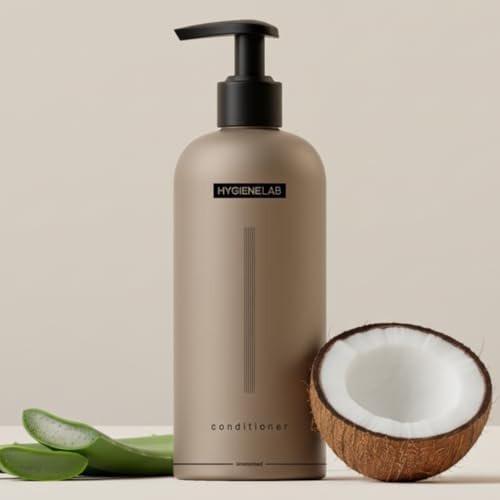 HygieneLab Conditioner für Männer – EWG-verifiziert, unparfümiert, sulfat- und parabenfrei, leichte Feuchtigkeitspflege für alle Haartypen, 300 ml