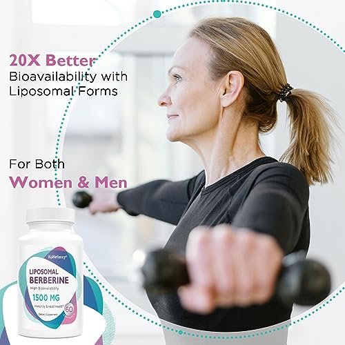 KoNefancy Berberin HCL Kapseln 1500mg – Liposomale Berberin Kapseln mit hoher Bioverfügbarkeit, GLP-1 Unterstützung und AMPK-Aktivator, Laborgeprüft, Nicht-GVO, Zuckerfrei, 60 Weichkapseln