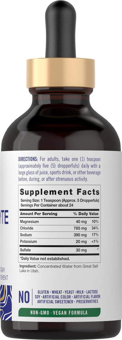 Carlyle Elektrolyt-Tropfen 118 ml | Flüssiges Hydratationspräparat für Getränke | Vegane Formel | Keto-freundlich, Nicht-GVO, Glutenfrei