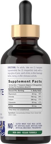 Carlyle Elektrolyt-Tropfen 118 ml | Flüssiges Hydratationspräparat für Getränke | Vegane Formel | Keto-freundlich, Nicht-GVO, Glutenfrei