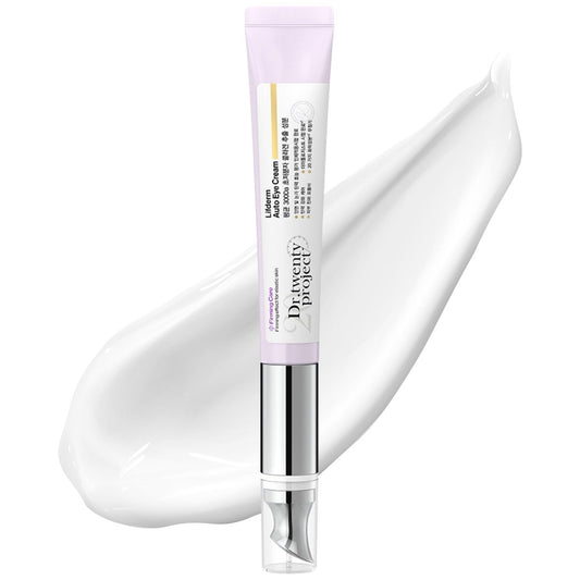 Dr.twentyproject Lifderm Augencreme mit Kollagen & Vibrationsgerät – Anti-Aging, Fältchen, Augenringe, Straffend, Festigend, Abschwellend, Pflegend – Koreanische Hautpflege (20 ml / 0,6 fl oz)