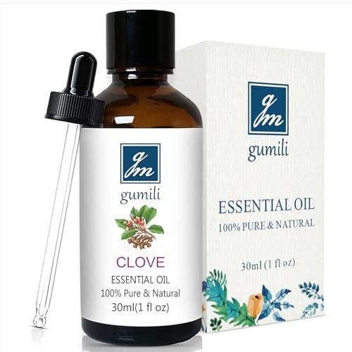 GM Gumili Nelkenöl 30 ml – 100% reines Knospenöl für Zähne, Zahnfleisch, Aromatherapie, Haut & Haare
