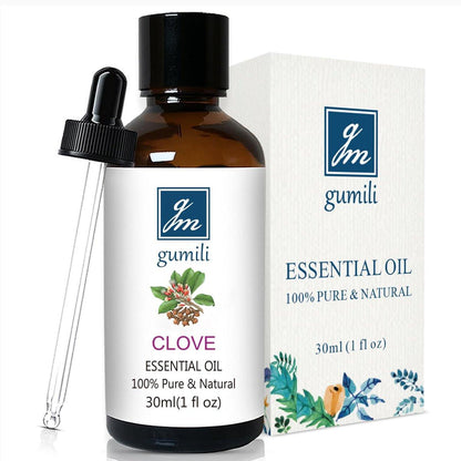 GM Gumili Nelkenöl 30 ml – 100% reines Knospenöl für Zähne, Zahnfleisch, Aromatherapie, Haut & Haare