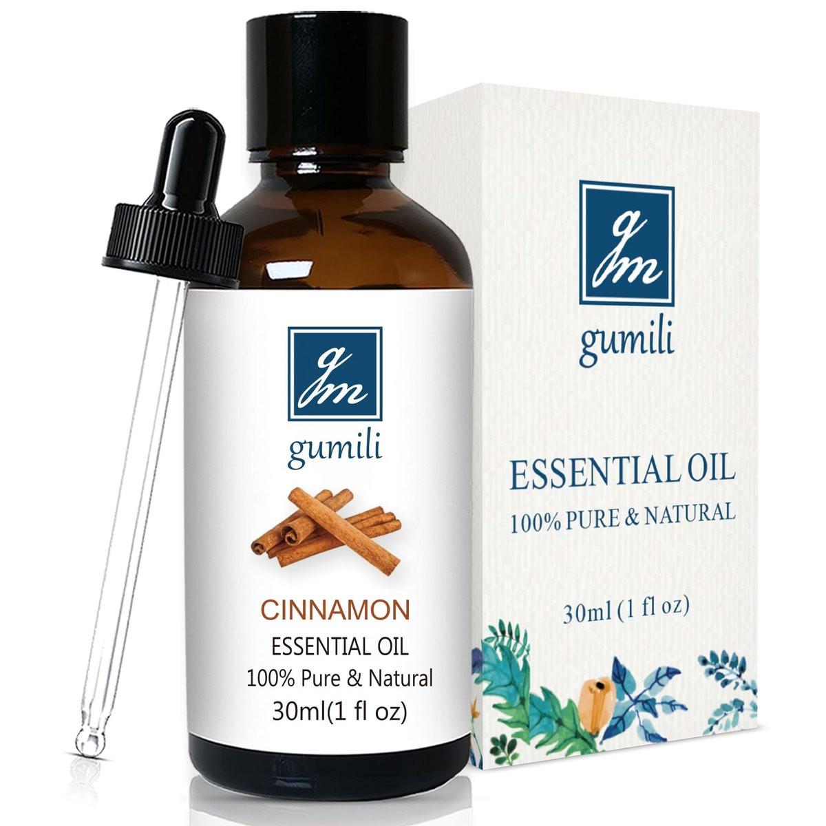 GM Gumili Zimtöl, 100% reines unverdünntes Zimtöl für Diffuser & Massage - 30 ml / 1 oz