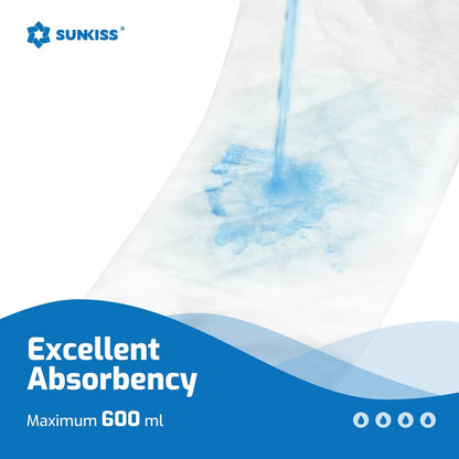 SUNKISS Trustplus Booster Pads 15" x 4" – Extra Saugfähigkeit für Erwachsenen-Inkontinenz, Geruchskontrolle, 26 Stück