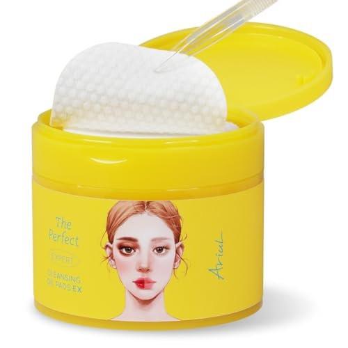 Ariul The Perfect Cleansing Oil Pad EX – Koreanische Gesichtsreinigungstücher für Make-up-Entfernung, sanfte Öl-Make-up-Entferner-Tücher mit Pflanzenextrakten, feuchtigkeitsspendende Gesichtsreinigungspads (60 Blatt)