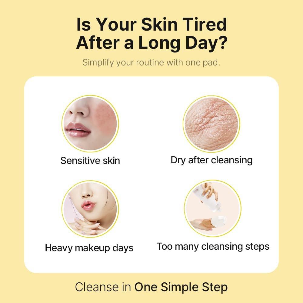 Ariul The Perfect Cleansing Oil Pad EX – Koreanische Gesichtsreinigungstücher für Make-up-Entfernung, sanfte Öl-Make-up-Entferner-Tücher mit Pflanzenextrakten, feuchtigkeitsspendende Gesichtsreinigungspads (60 Blatt)