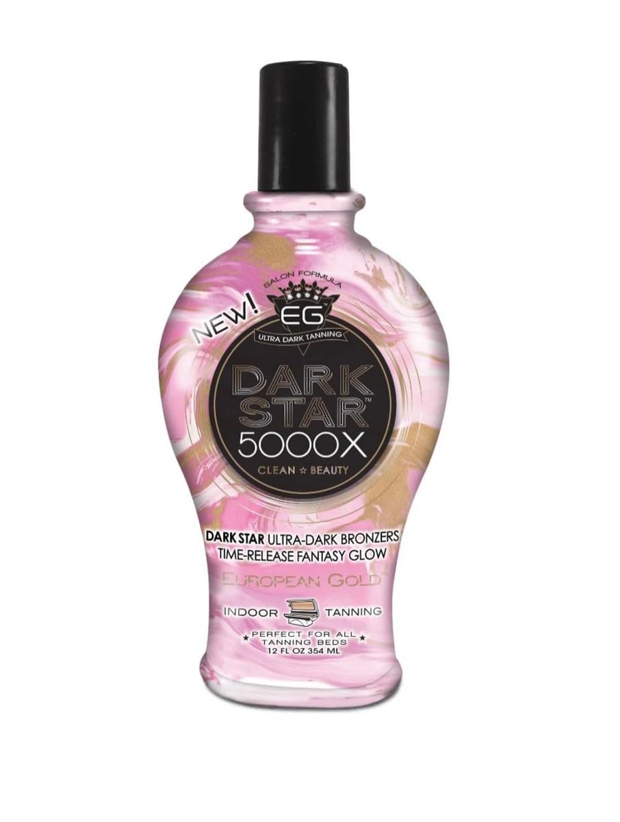 European Gold Dark Star 5000X Indoor Bräunungslotion für Sonnenbänke, 355 ml