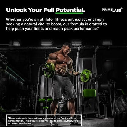 Prime Labs Tribulus Terrestris für Männer 1300 mg - Angereichert mit 95 % Saponinen - Energie, Vitalität, Kraft - 120 Kapseln