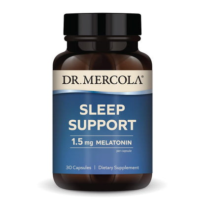 Dr. Mercola Schlafunterstützung mit Melatonin - Fördert erholsamen Schlaf & Entspannung - Melatonin mit L-Theanin, 5-HTP, GABA - 30 Kapseln - 1,5 mg