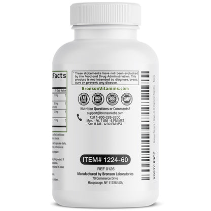 Bronson Kurkuma + Ingwer Extra Stärke Gelenk- und Verdauungsunterstützung mit BioPerin, Non-GMO, 60 Kapseln