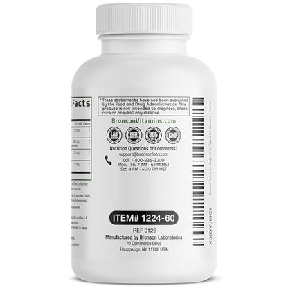 Bronson Kurkuma + Ingwer Extra Stärke Gelenk- und Verdauungsunterstützung mit BioPerin, Non-GMO, 60 Kapseln