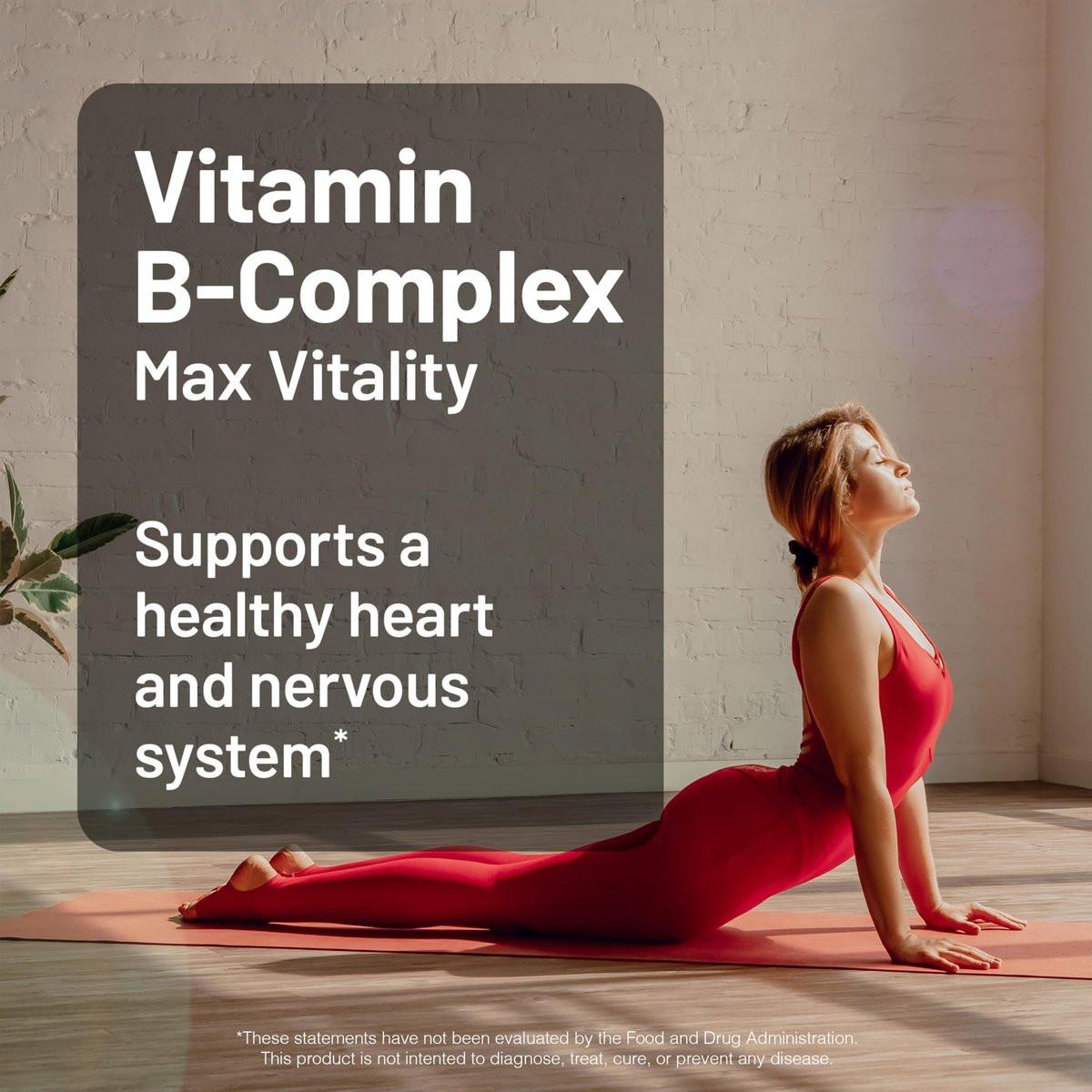 NatureWise Vitamin B Komplex für Frauen und Männer – mit Folsäure, Biotin, B1, B2, B3, B6, B12 – Unterstützt Zellenergie und geistige Klarheit – Gluten- & laktosefrei, ohne Gentechnik – 60 Softgels (2-Monats-Vorrat)