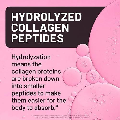 NatureWise Hydrolysiertes flüssiges Kollagen für Frauen & Männer 4000 mg – Hohe Absorption, Typ 1 & 3 Peptide mit Biotin + Vitamin C + Vitamin B-Komplex & Hyaluronsäure – Mischbeere – 10 Trinkfläschchen (10-Tage-Vorrat)