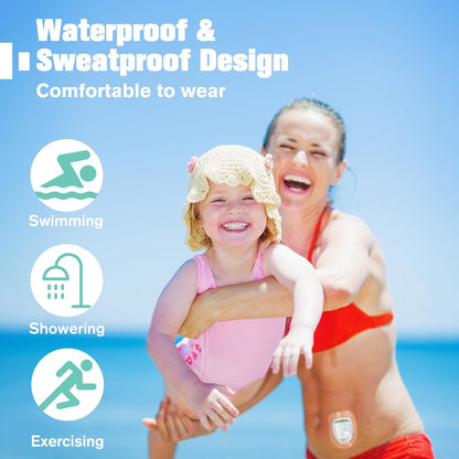Omnipod 5 Überpflaster wasserdicht, 60 Stück klare Klebepflaster für Pod Pals OmniPod 5, hypoallergen & latexfrei, langanhaltender Schutz