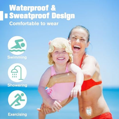 Omnipod 5 Überpflaster wasserdicht, 60 Stück klare Klebepflaster für Pod Pals OmniPod 5, hypoallergen & latexfrei, langanhaltender Schutz