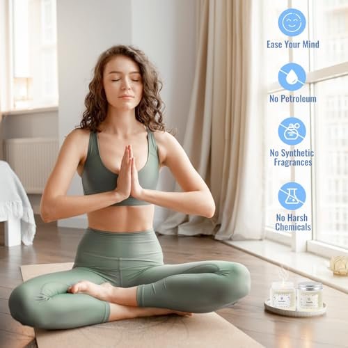 BlissfulOasis Duftkerzen Set – 5er Pack Langbrennende Kerzen für Zuhause, Natürliche Inhaltsstoffe, Geschenkidee für Frauen zu Geburtstag und Valentinstag