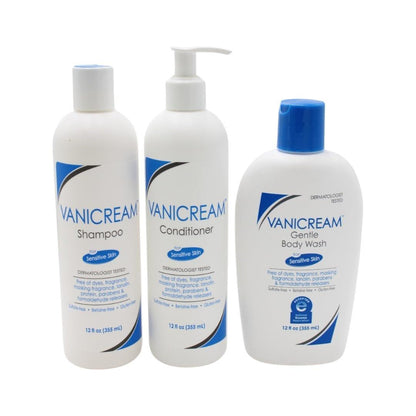 Vanicream 3-in-1 Shampoo, Conditioner & Körperwaschmittel – 2 x 355 ml (12 oz) – Sanfte Reinigung für empfindliche Haut