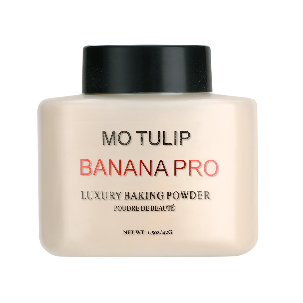 MO TULIP Banana Pro Loose Baking Powder – Langanhaltender Make-up-Setting-Puder für mittlere Hauttöne (42 g)