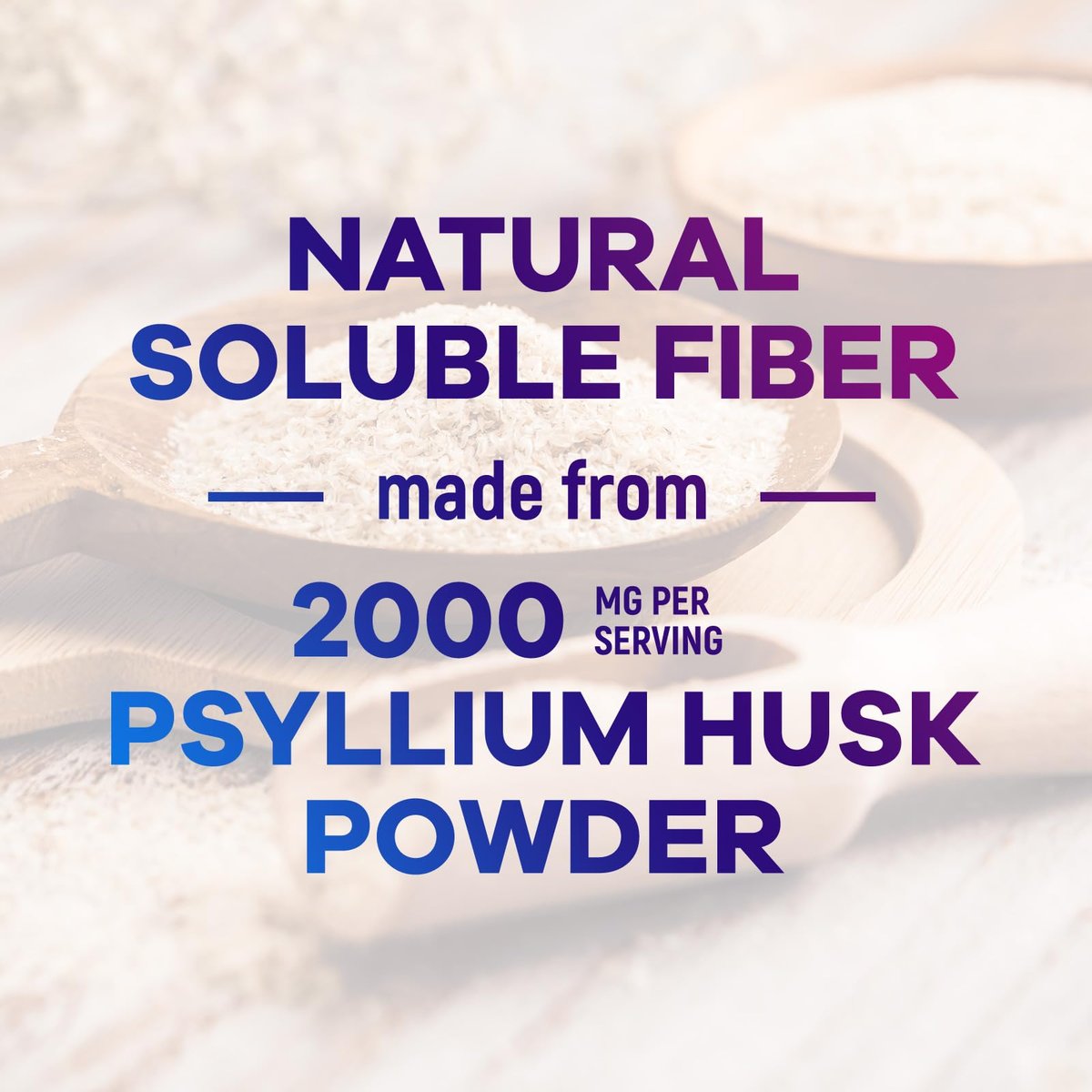 Psylliumschalen-Pulver 2000 mg pro Portion – Löslicher Ballaststoff für tägliche Verdauungsgesundheit & Regelmäßigkeit, natürliches Psyllium-Pulver in Kapseln, veganes Präbiotikum, Non-GMO & glutenfrei – 120 Kapseln