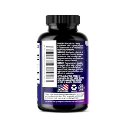 Psylliumschalen-Pulver 2000 mg pro Portion – Löslicher Ballaststoff für tägliche Verdauungsgesundheit & Regelmäßigkeit, natürliches Psyllium-Pulver in Kapseln, veganes Präbiotikum, Non-GMO & glutenfrei – 120 Kapseln