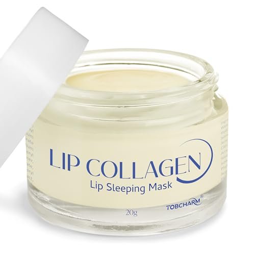Lip Sleeping Mask (20g) – Kollagen-Lippenmaske über Nacht, Lippenfüller mit Hyaluronsäure und Peptidkomplex zur Reparatur von Lippenfältchen und zur Lippenvergrößerung, natürliche Feuchtigkeitspflege für geschmeidige Lippen
