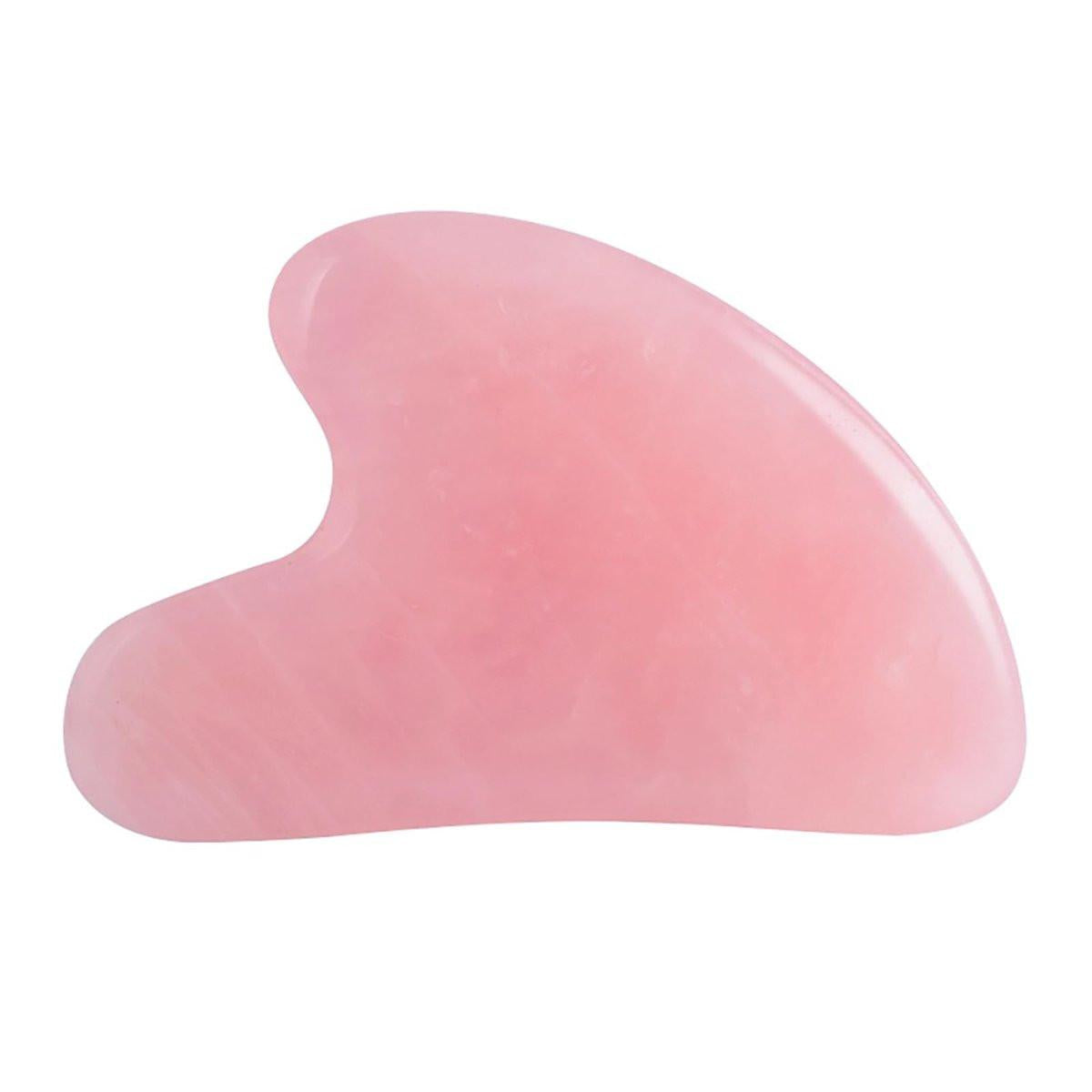 YAMHOHO Gua Sha Jade Stein Massagewerkzeug – Rosa Guasha Tool für Gesichts- und Körperhautmassage, SPA Akupunktur, Geschenk für Frauen