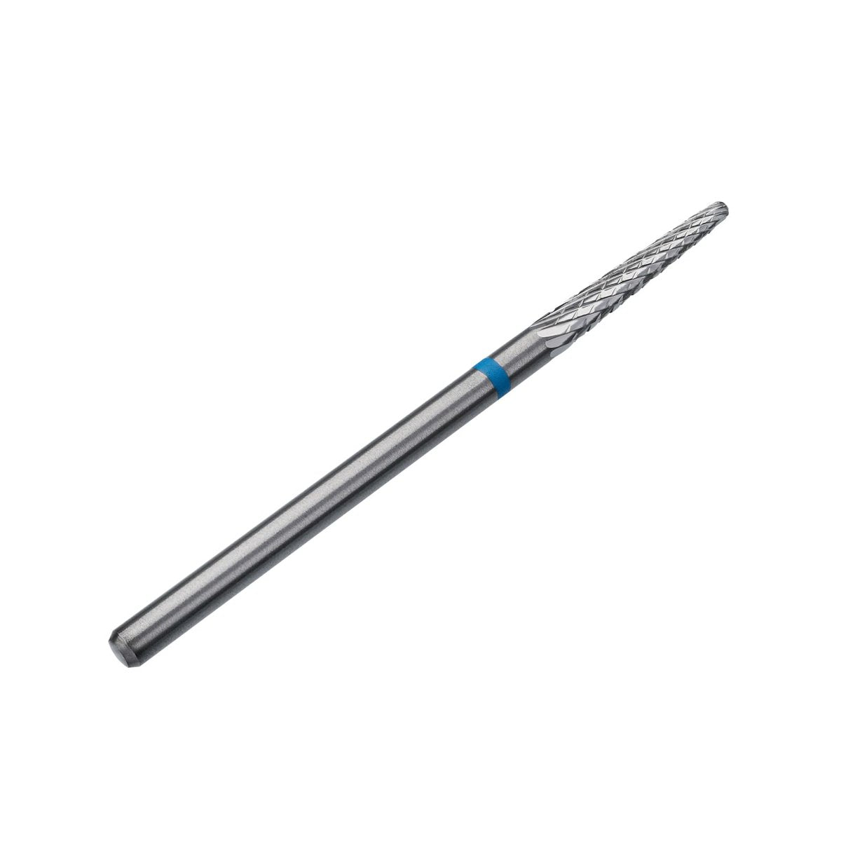 STALEKS PRO Expert Hartmetall-Nagelfräser (Kegelform, Blau, 2,3 mm Kopf / 14 mm Schaft) – Mittlere Härte für Nagelkorrektur und Hautbearbeitung in der Hardware-Maniküre/Pediküre