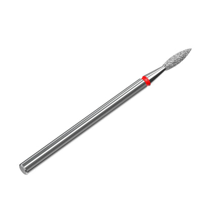 Staleks Pro Diamant-Nagelbohrer Flammrot Expert – 2,1 mm Kopfdurchmesser, 8 mm Arbeitsteil – Professioneller Nagelbohrer – Diamantbeschichtung – Präzise Nagelhaut- und Nagelpflege